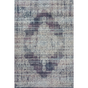 Regis Bohemian Medallion Washable Area Rug